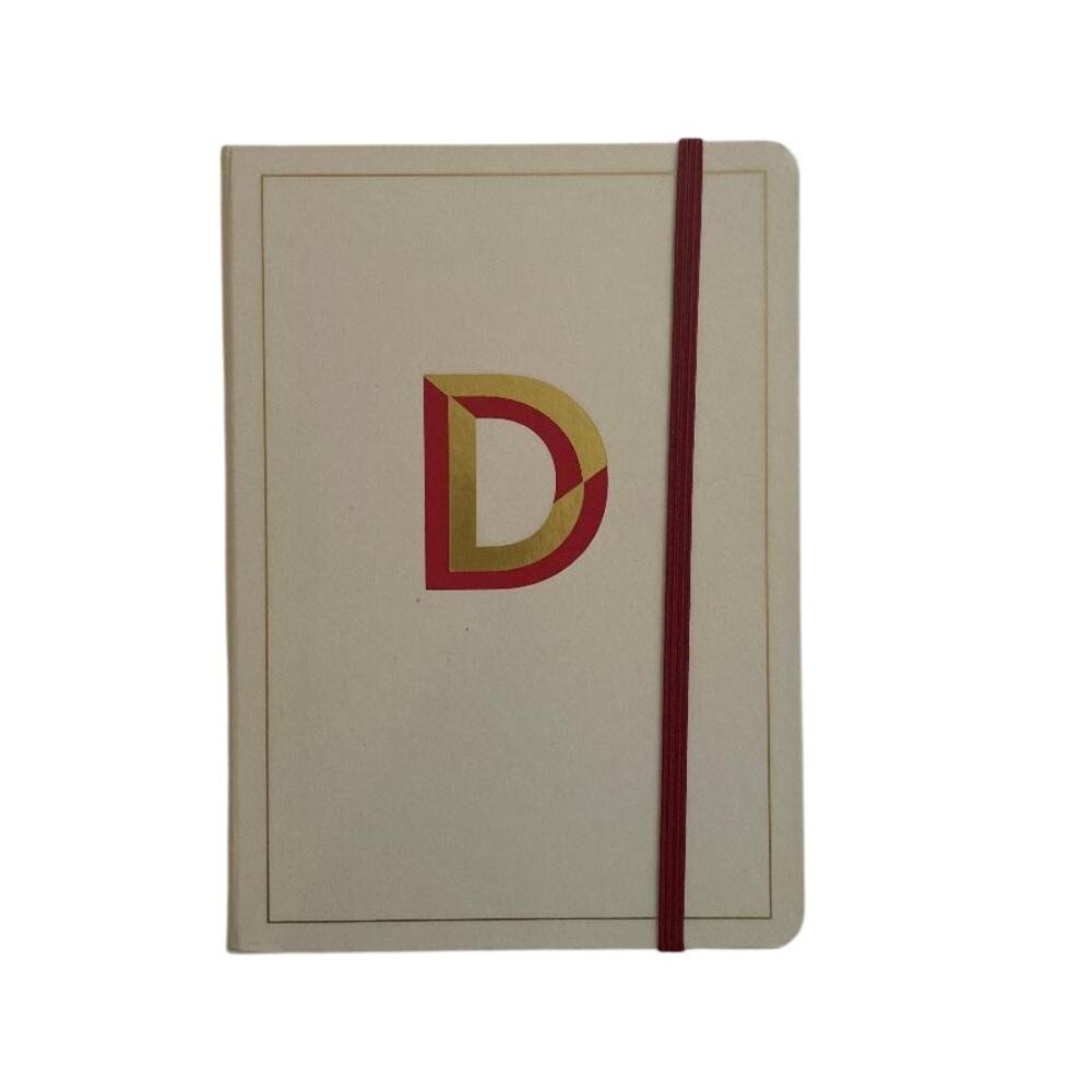 Opalhouse Monogram D Journal 5"x 7" College‎ Ruled Cream 96 Sheets NEW